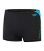 Mens Hyperboom Splice Repeat Logo Swim Shorts Black Speedo-1