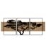 Déco Murale Encadrée Lahos 204cm Naturel & Noir-1