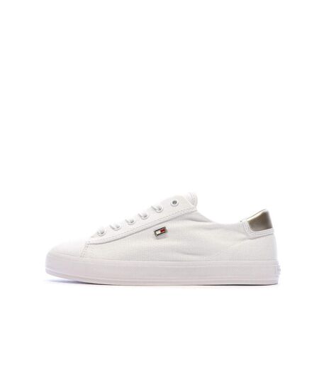 Baskets blanches femme tommy hilfiger vulc canvas lace up