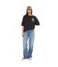 T-shirt femme col rond avec imprimé devant et dos Flower Vondutch-5