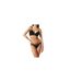 Womens/ladies Essentials Triangle Cups Bra Black Versace-1