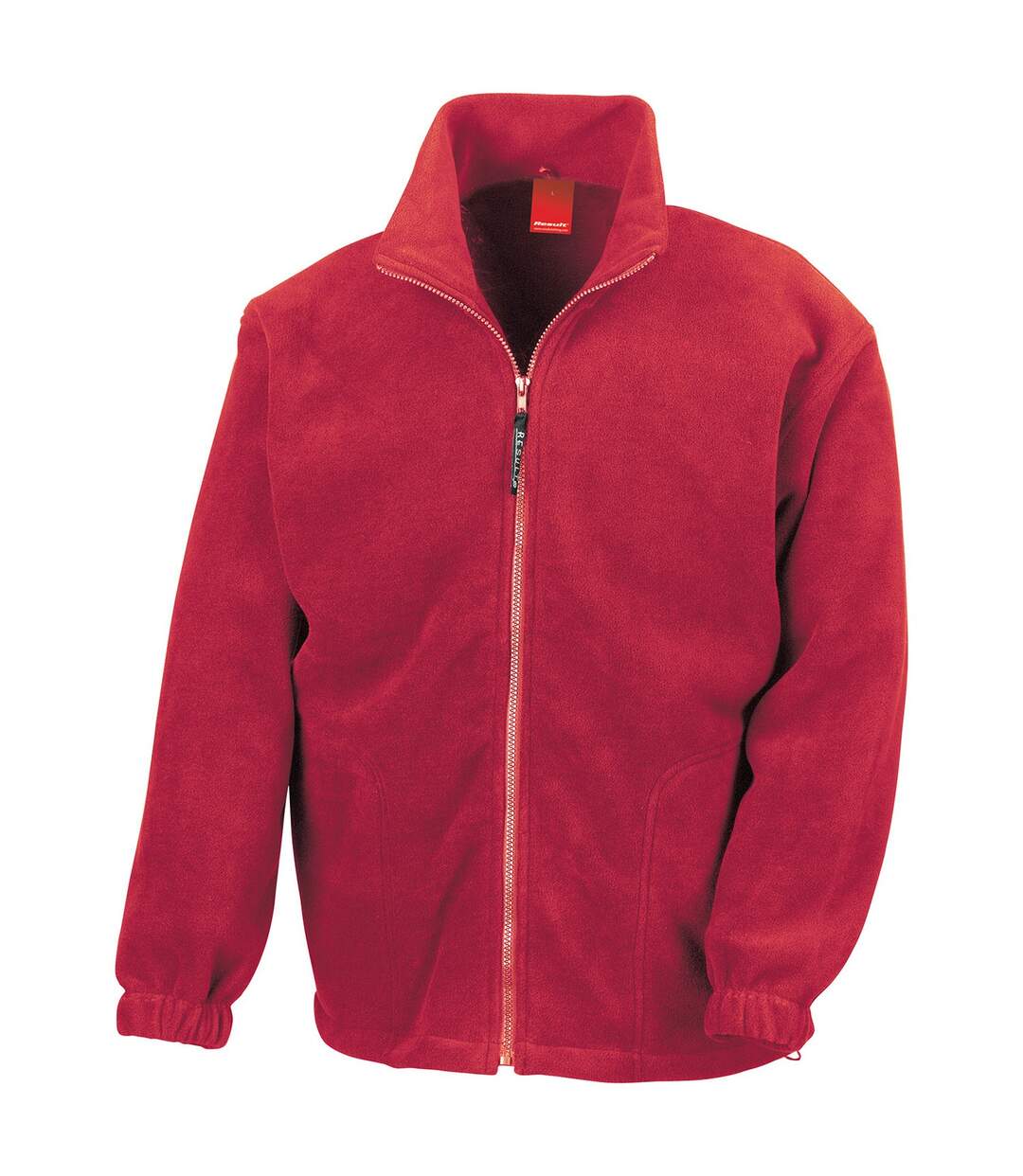 Mens polartherm fleece jacket red Result