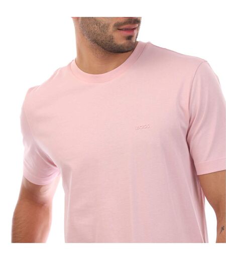 Mens Thompson 01 T-shirt Pink Boss