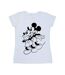 Disney T-shirt en coton Mickey Mouse Shake Femme/Ladies (Blanc) - UTBI33195-1