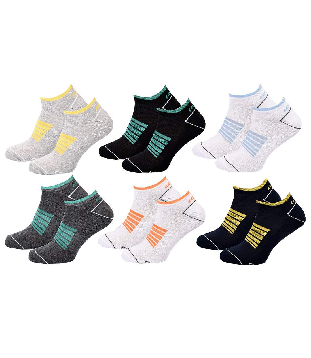 Chaussettes Homme LOTTO Pack de 6 paires SNEAKER 2114