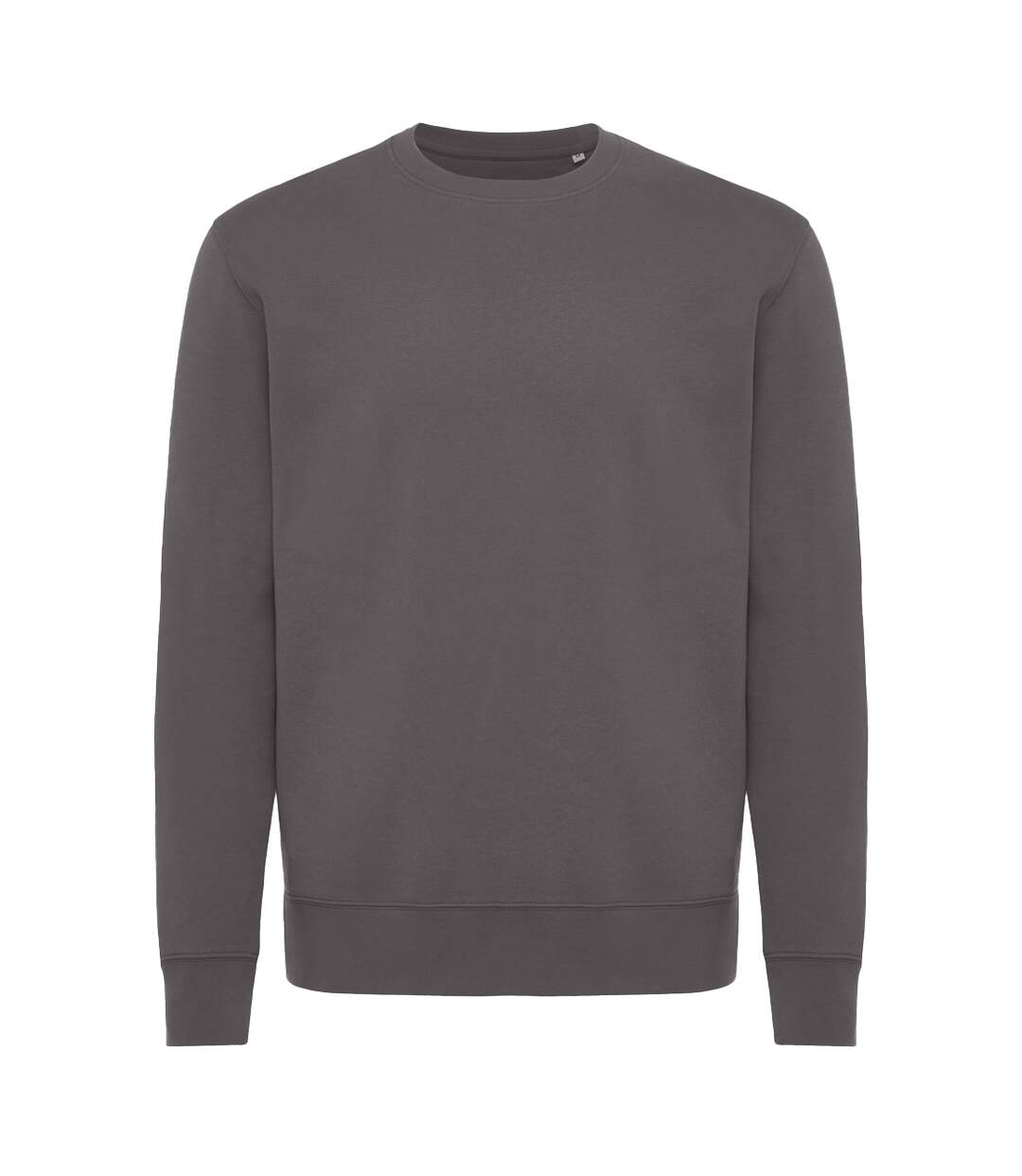 Unisex adult kruger recycled cotton crew neck relaxed fit sweatshirt anthracite Iqoniq-1