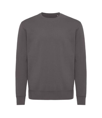 Unisex adult kruger recycled cotton crew neck relaxed fit sweatshirt anthracite Iqoniq
