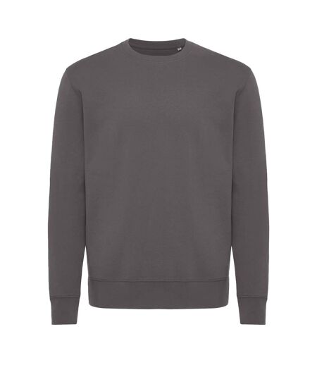 Unisex adult kruger recycled cotton crew neck relaxed fit sweatshirt anthracite Iqoniq