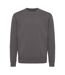Unisex adult kruger recycled cotton crew neck relaxed fit sweatshirt anthracite Iqoniq-1