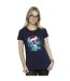 Disney Femmes/Les femmes Lilo And Stitch Christmas Lights - T-shirt en coton à motif d'esquisse (Bleu marine) - UTBI25669-2