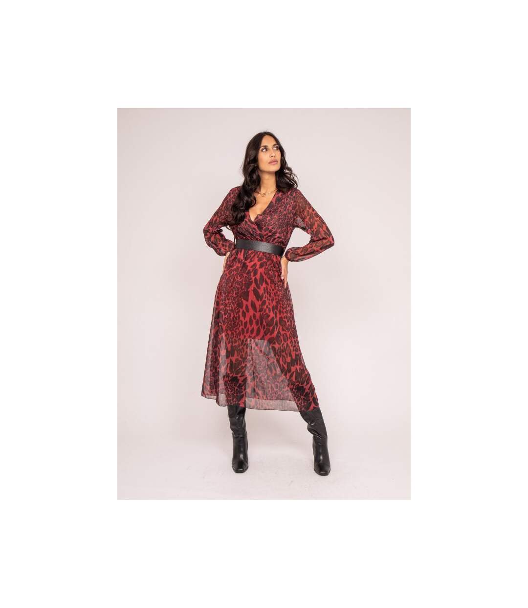 Robe longue motifs IBOST - Dona X Lisa-1