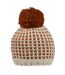 Bonnet Motif/style Pompon Dalary Femme Beige Clair Cuivre Regatta-2