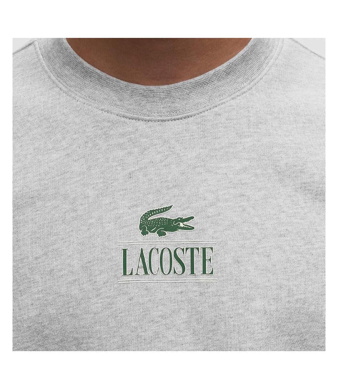 Sweat gris homme lacoste jogger signature - xxl-2
