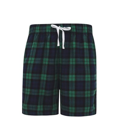 SF Men Tartan Lounge Shorts (Navy/Green)