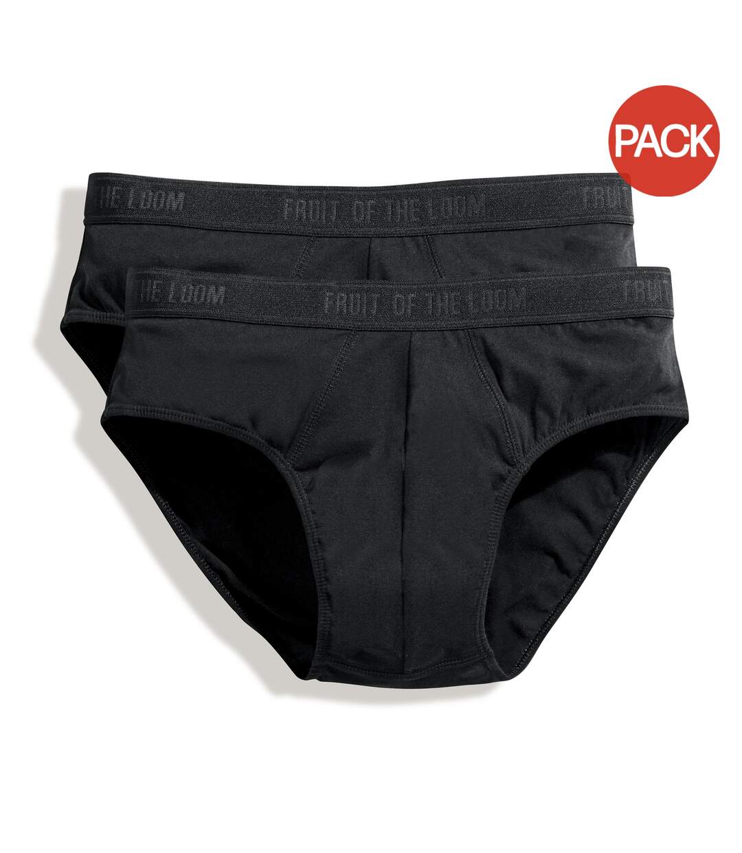 Fruit Of The Loom Mens Classic Sport Briefs (Pack Of 2) (Black)