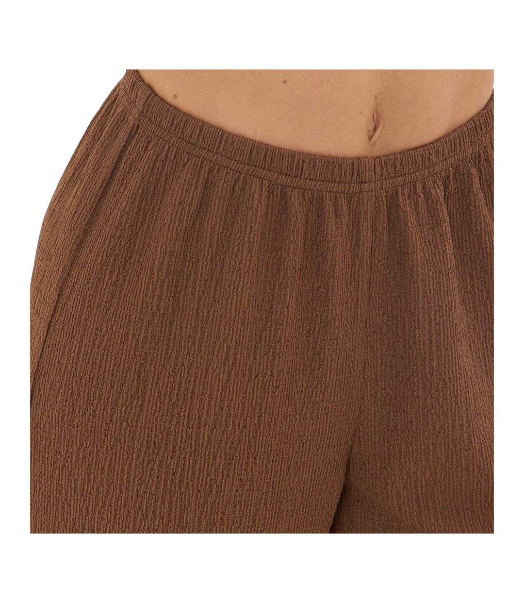Pantalon Motif/style Texturé Femme Marron I Saw It First-3