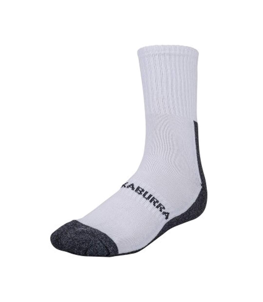 Pack Of 2  Mens Airflex Socks  White Black Kookaburra-2