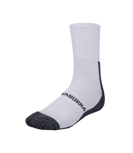Pack Of 2  Mens Airflex Socks  White Black Kookaburra