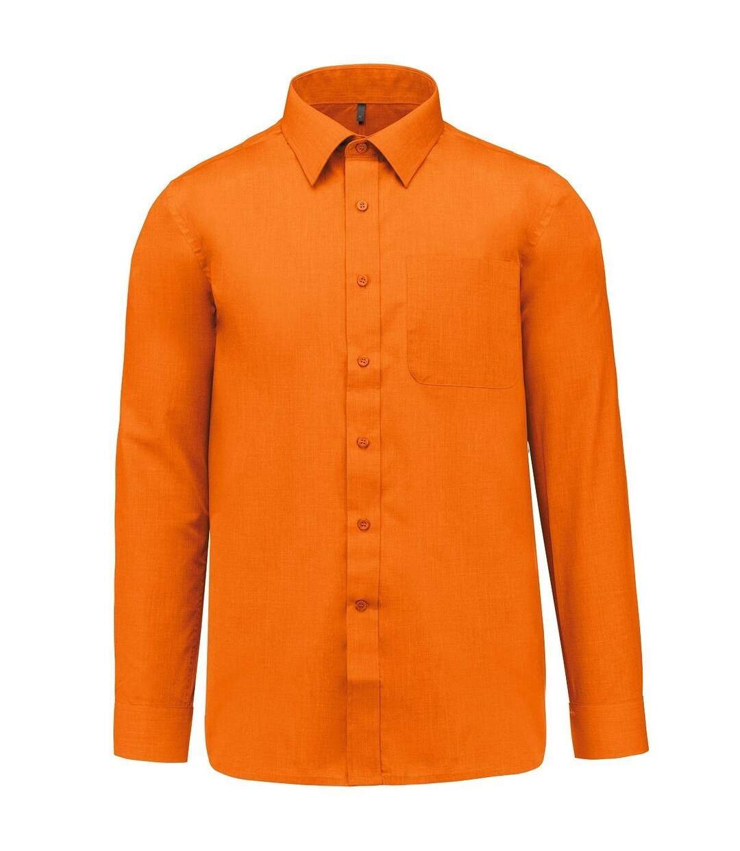 Chemise popeline manches longues - Homme - K545 - orange