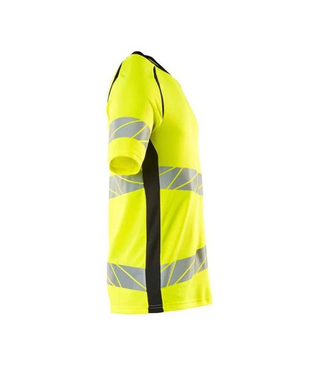 T-shirt Accelerate Safe Homme Jaune Fluo Noir Mascot