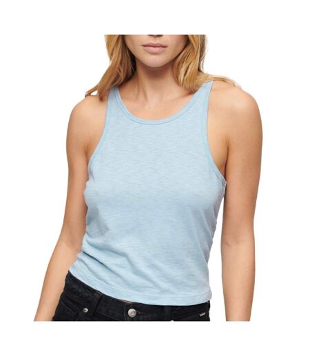 Débardeur bleu femme superdry ruched - l