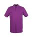 Henbury Mens Modern Fit Cotton Pique Polo Shirt (Charcoal)