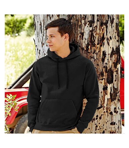 Sweatshirt À Capuche Homme Noir Fruit Of The Loom