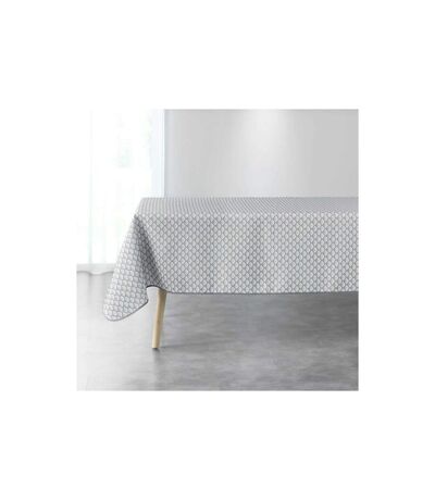 Nappe Imprimée Art Chic 150x240cm Gris & Blanc