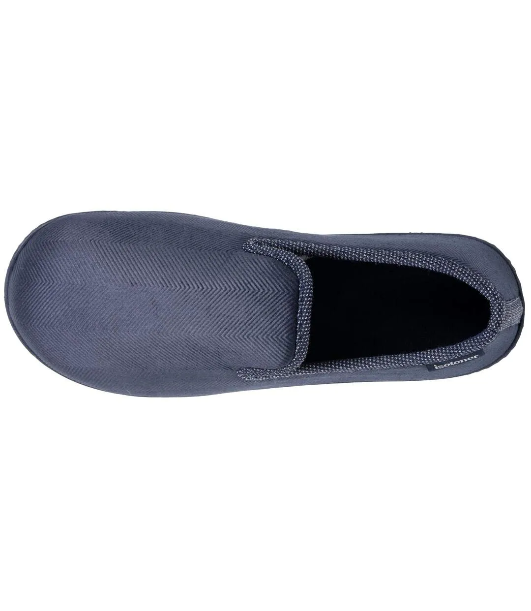 Isotoner Chaussons Charentaises homme velours, semelle ergonomique, mousse à mémoire forme, confort usage quotidien-2