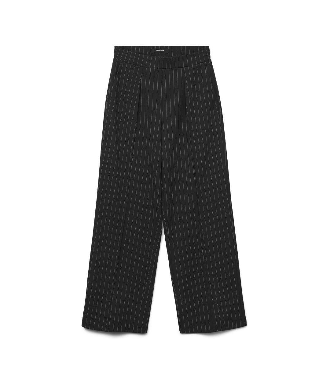 Pantalon droit noir femme vero moda henna-3