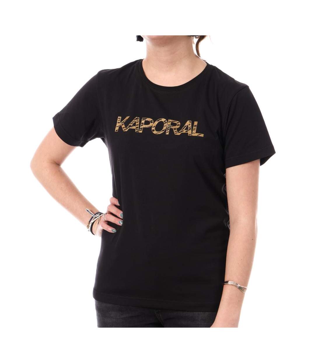 T-shirt Noir Femme Kaporal SELORH - S-1