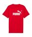 T-shirt Style Logo Ess No.1 Homme Rouge Puma-2
