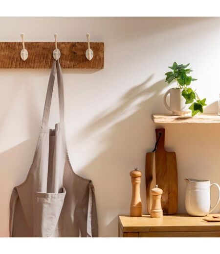 Tablier de Cuisine Coton 80cm Gris Clair