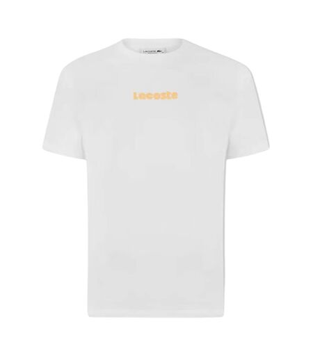 T-shirt Manches Courtes Homme Blanc Lacoste