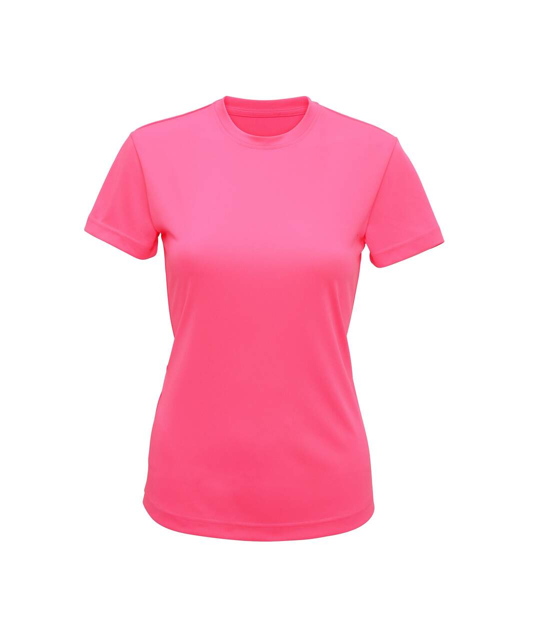 T-shirt sport femme rose vif Tri Dri-1