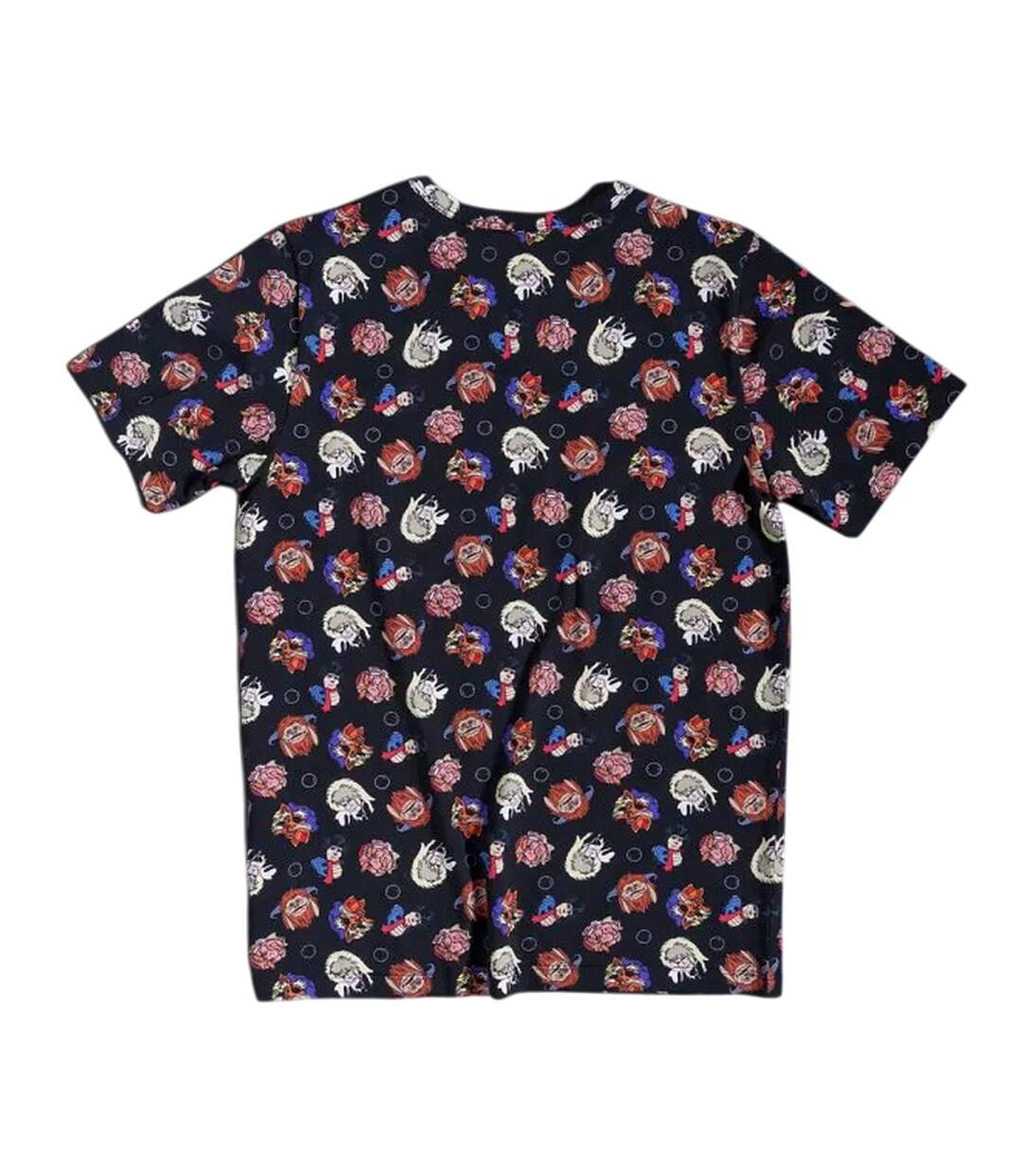 Unisex Adult Friends All-over Print T-shirt Black Labyrinth-2