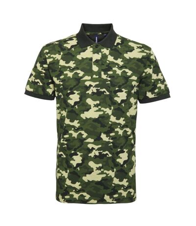 Polo camouflage - army homme - AQ018 - vert
