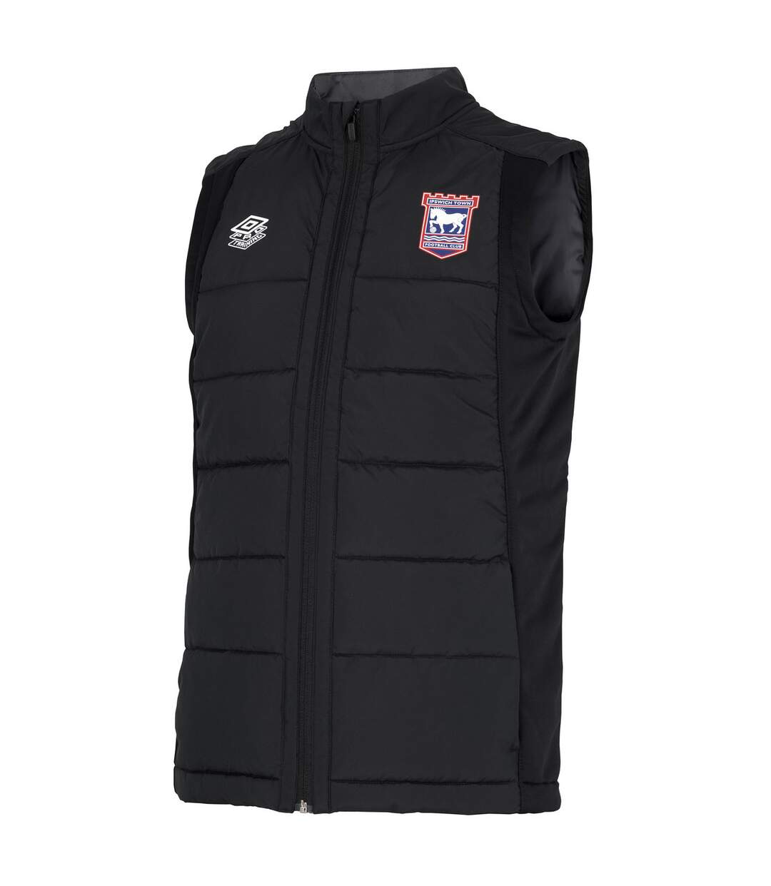Ipswich Town FC Mens 22/23 Umbro Vest (Black/Carbon)
