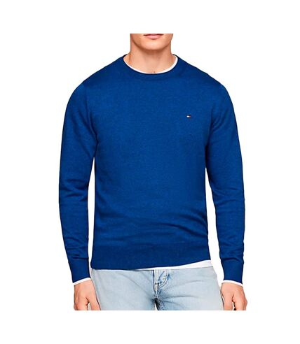 Pull Bleu foncé Homme Tommy Hilfiger Mouline Organic - 3XL