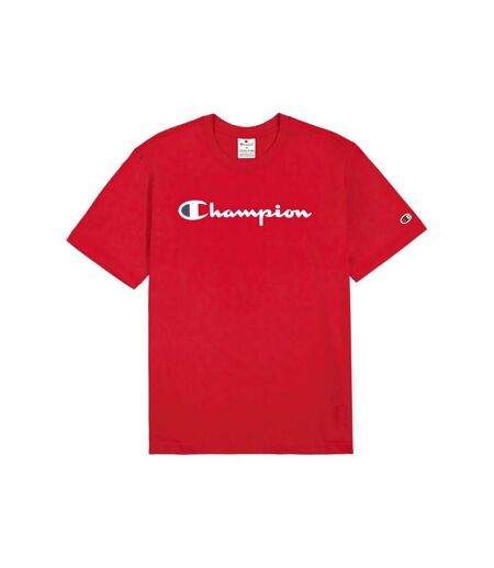 T-shirt Manches Courtes Homme Rouge Champion