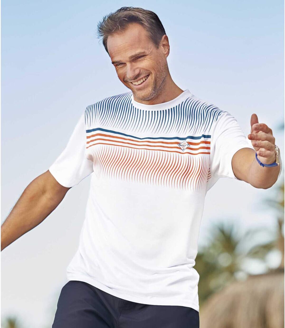 Lot de 3 Tee-Shirts Polyester Imprimés Sport  Atlas For Men