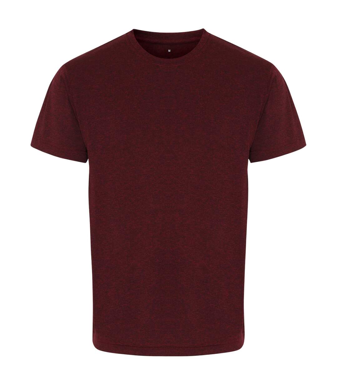 Mens performance t-shirt burgundy/black melange TriDri-1