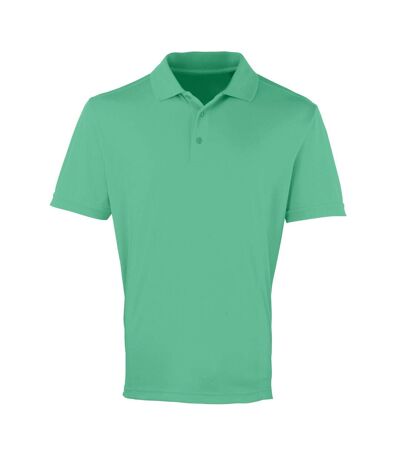 Premier Mens Coolchecker Pique Short Sleeve Polo T-Shirt (Kelly) - UTRW4401