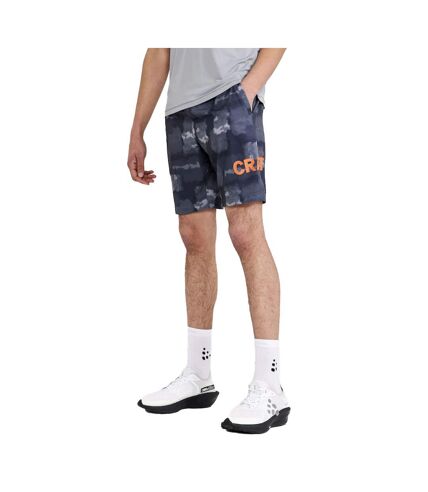 Craft Mens Core Charge Marble Effect Loose Fit Shorts (Black/Granite) - UTUB881