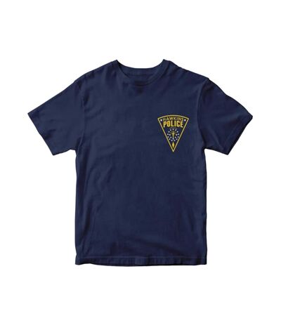 Stranger Things T-shirt unisexe adulte du département de la police de Hawkins (Bleu marine) - UTPM1116