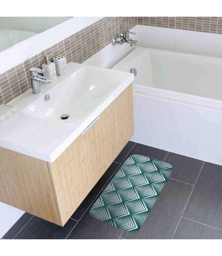 Tapis de Bain Imprimé Blueart 45x75cm Bleu