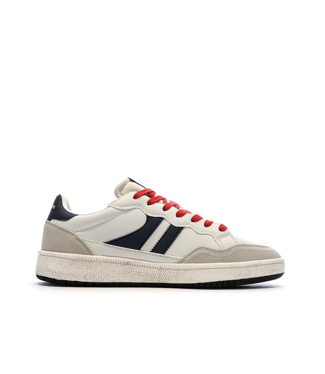 Baskets blanc/marine homme teddy smith zapato-2