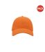 Atlantis Action 6 Panel Chino Baseball Cap (Pack of 2) (Orange)