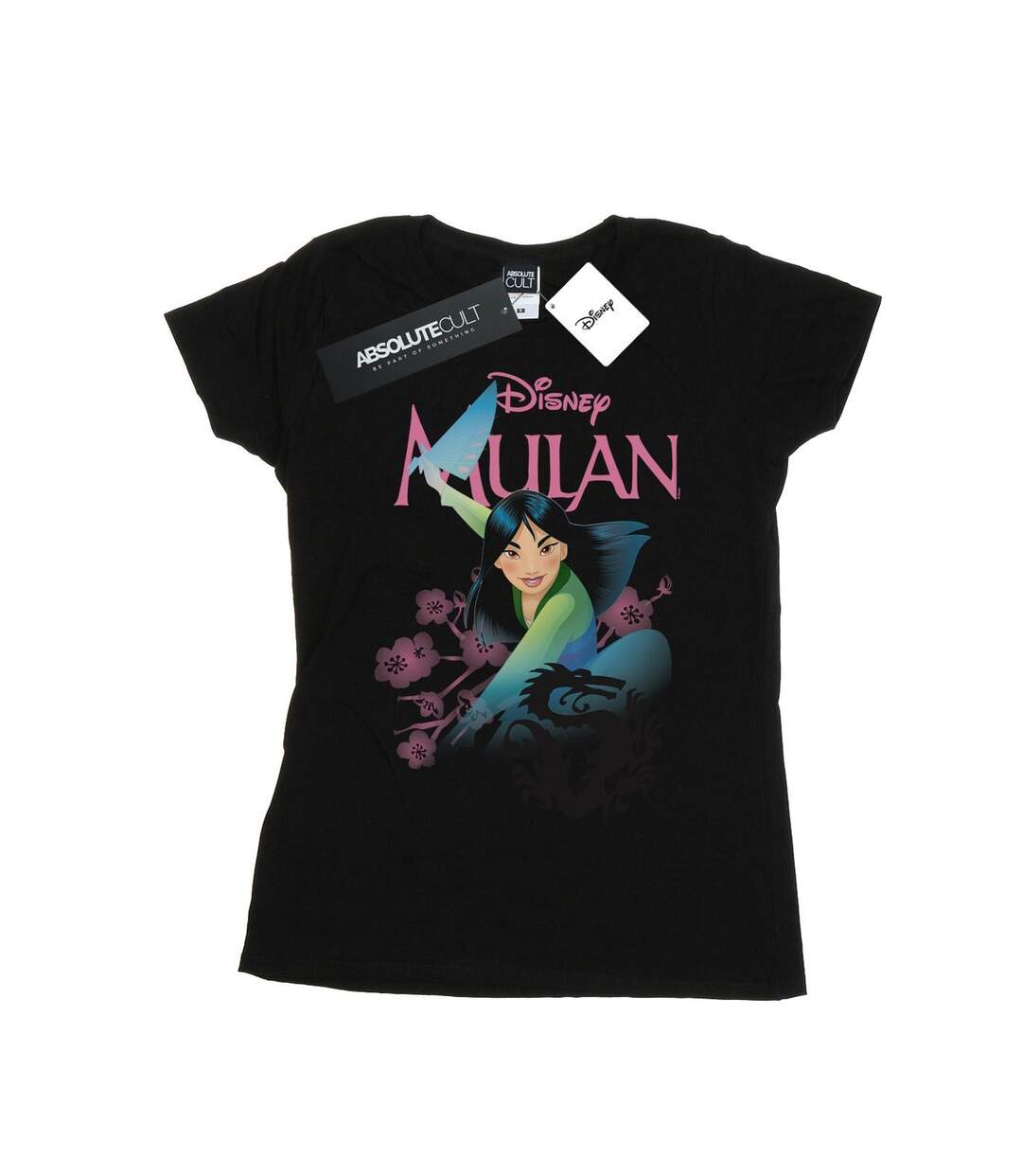 Disney - T-shirt MULAN MY OWN HERO - Femme (Noir) - UTBI16074-1