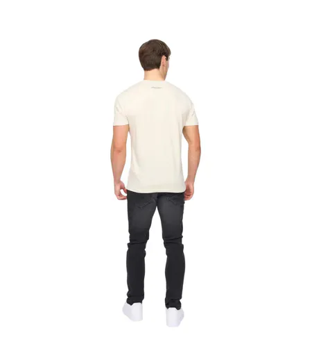 Mens Hellmere T-shirt Off White Crosshatch